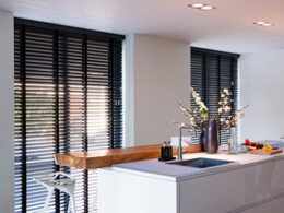 houten jaloezien zwart